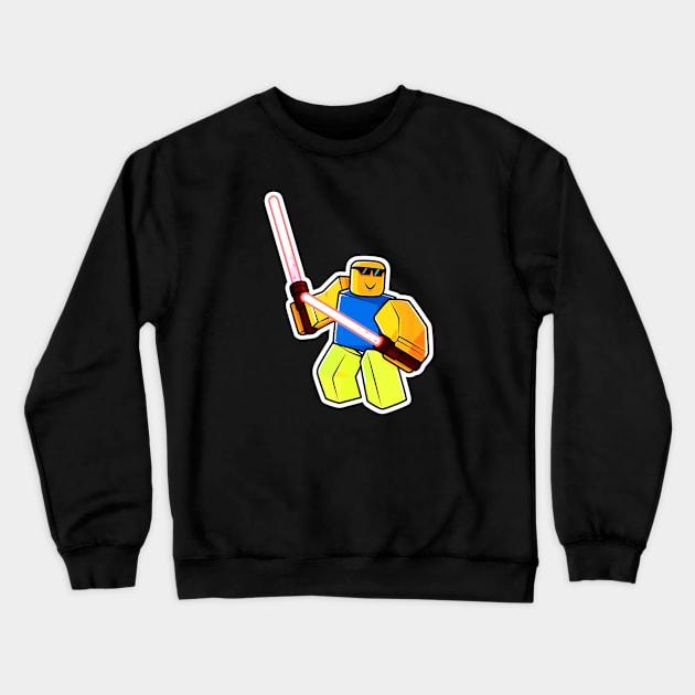 SABER SIMULATOR NOOB FRONT-PRINT Crewneck Sweatshirt by mn9